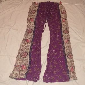 Patterned Flare Beach Pant